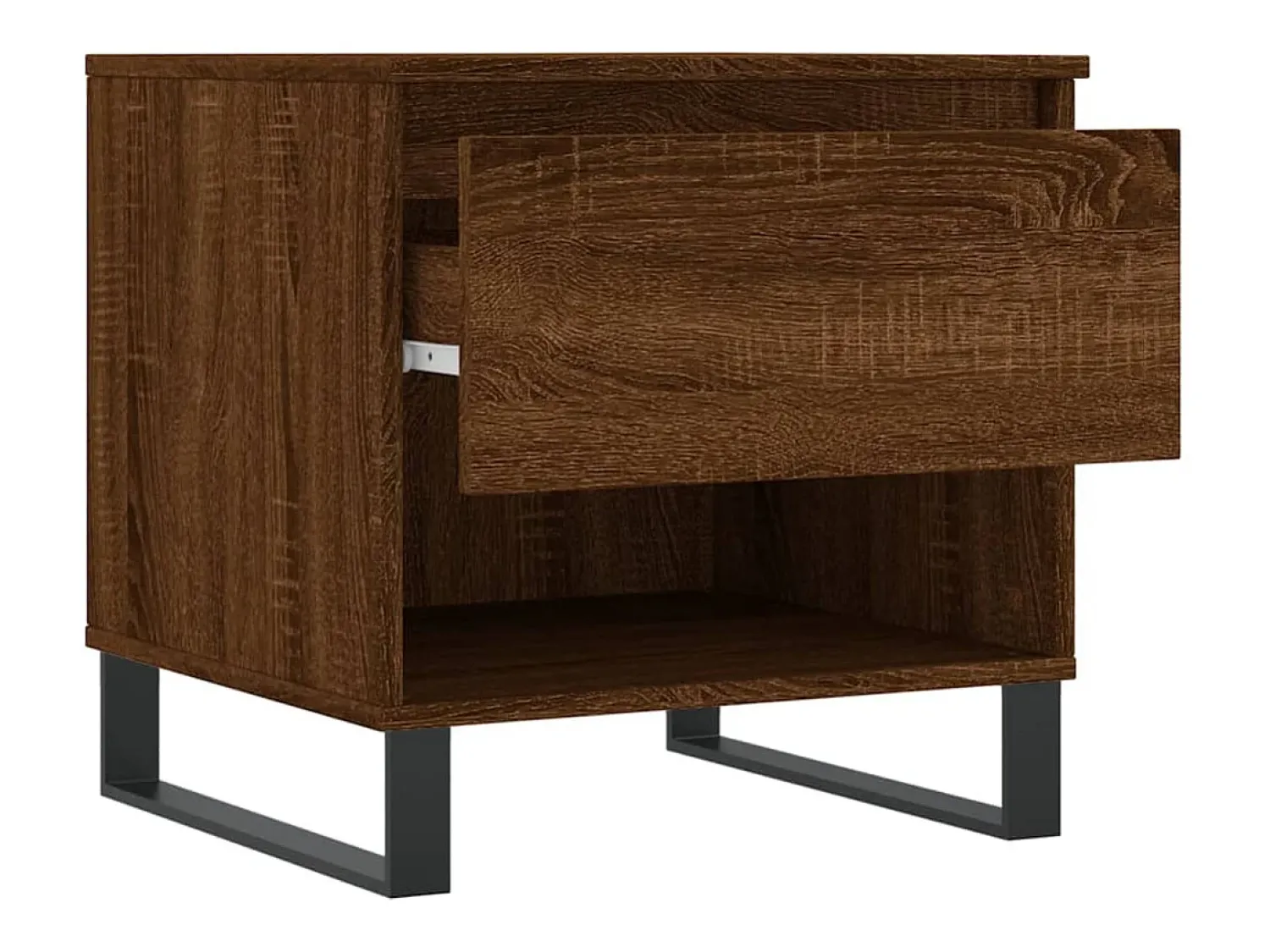 Mesa De Centro| Conjunto de 2 Mesas de Centro | Mesa de apoio | Mesa de café 50x46x50 cm deriv. madeira carvalho Castanho