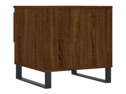Mesa De Centro| Conjunto de 2 Mesas de Centro | Mesa de apoio | Mesa de café 50x46x50 cm deriv. madeira carvalho Castanho