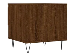 New Conjunto de 2 Mesas de Centro | Mesa de apoio | Mesa de café 50x46x50 cm deriv. madeira carvalho Castanho