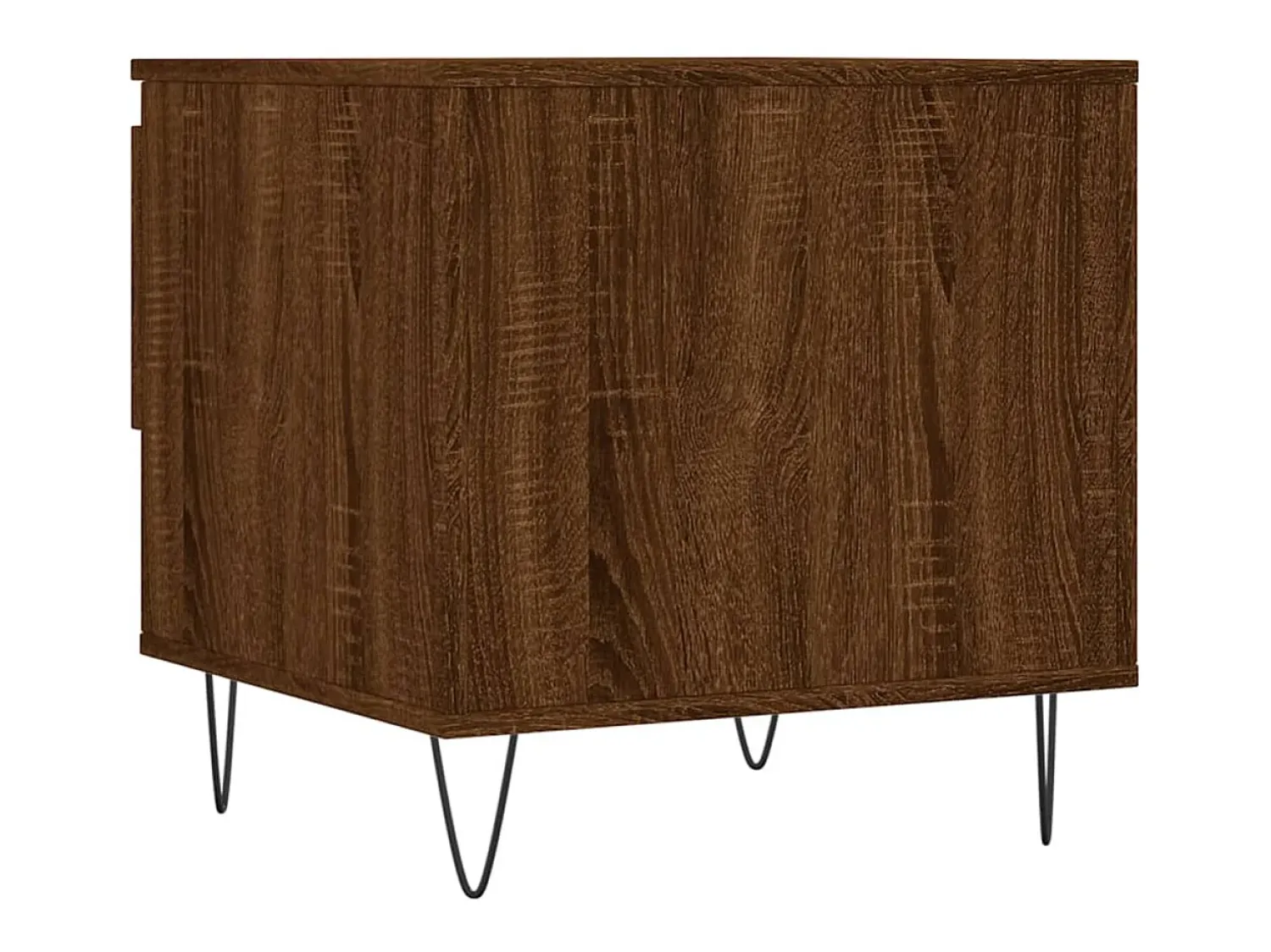 New Conjunto de 2 Mesas de Centro | Mesa de apoio | Mesa de café 50x46x50 cm deriv. madeira carvalho Castanho
