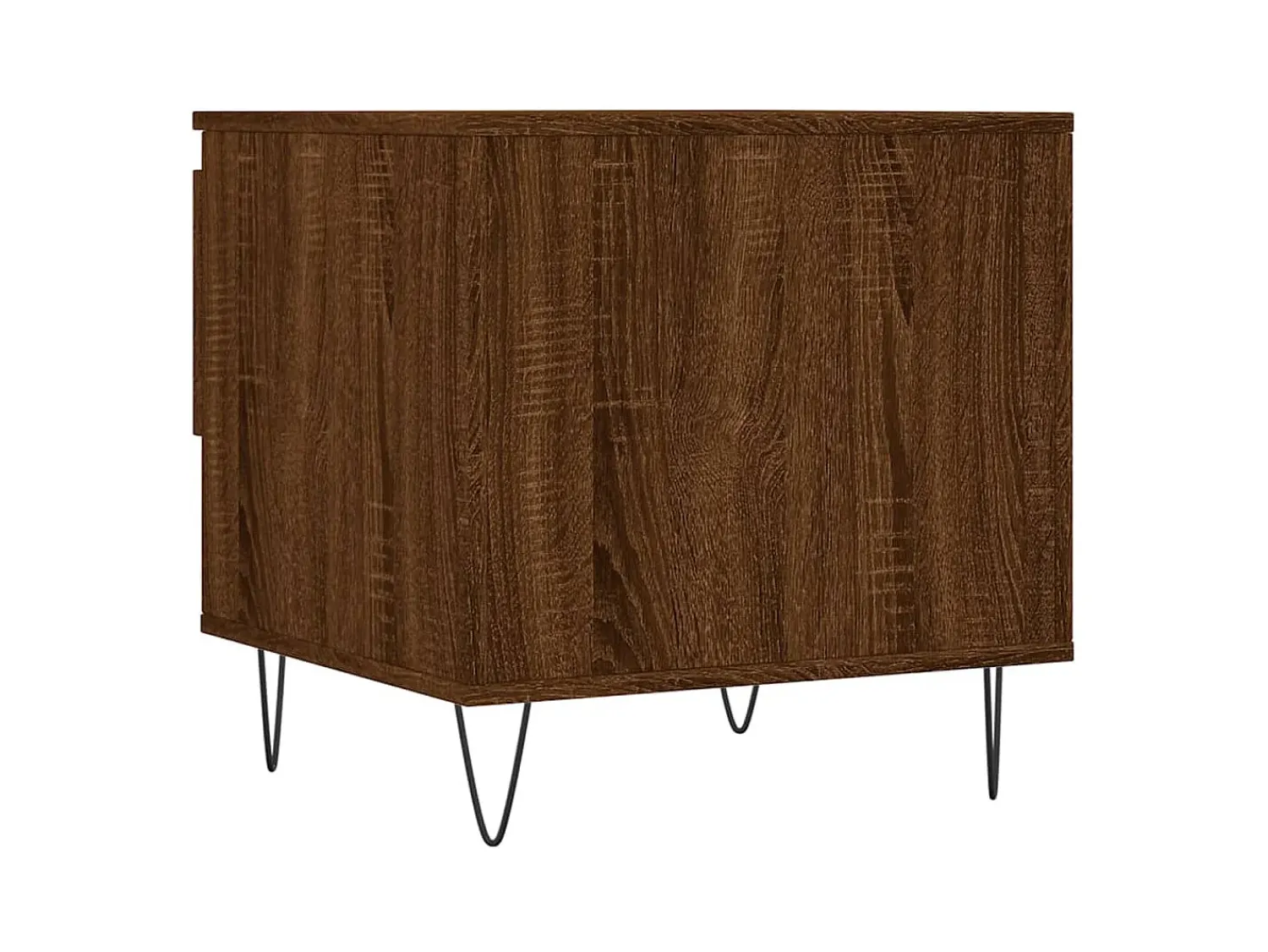 New Conjunto de 2 Mesas de Centro | Mesa de apoio | Mesa de café 50x46x50 cm deriv. madeira carvalho Castanho