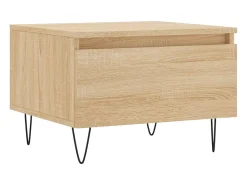 Conjunto de 2 Mesas de Centro | Mesa de apoio | Mesa de café 50x46x35cm deriv. madeira carvalho sonoma^ Mesa De Centro