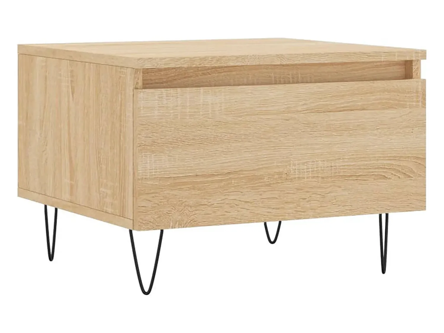 Conjunto de 2 Mesas de Centro | Mesa de apoio | Mesa de café 50x46x35cm deriv. madeira carvalho sonoma^ Mesa De Centro