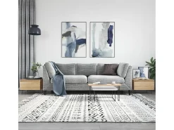 Conjunto de 2 Mesas de Centro | Mesa de apoio | Mesa de café 50x46x35cm deriv. madeira carvalho sonoma^ Mesa De Centro