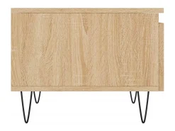 Conjunto de 2 Mesas de Centro | Mesa de apoio | Mesa de café 50x46x35cm deriv. madeira carvalho sonoma^ Mesa De Centro