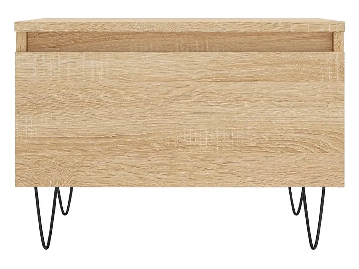 Conjunto de 2 Mesas de Centro | Mesa de apoio | Mesa de café 50x46x35cm deriv. madeira carvalho sonoma^ Mesa De Centro