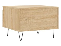 Conjunto de 2 Mesas de Centro | Mesa de apoio | Mesa de café 50x46x35cm deriv. madeira carvalho sonoma^ Mesa De Centro