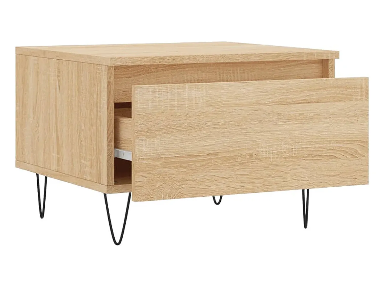 Conjunto de 2 Mesas de Centro | Mesa de apoio | Mesa de café 50x46x35cm deriv. madeira carvalho sonoma^ Mesa De Centro