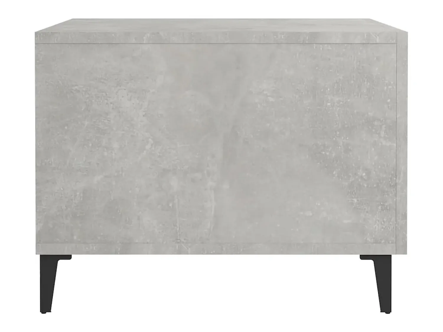 Mesa De Centro| Conjunto de 2 Mesas de Centro | Mesa de apoio + pernas de metal 50x50x40 cm sonoma cinza Cinzento