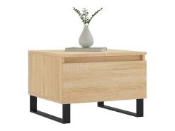 Mesa De Centro| Conjunto de 2 Mesas de Centro | Mesa de apoio | Mesa de café 50x46x35cm deriv. madeira carvalho sonoma Castanho