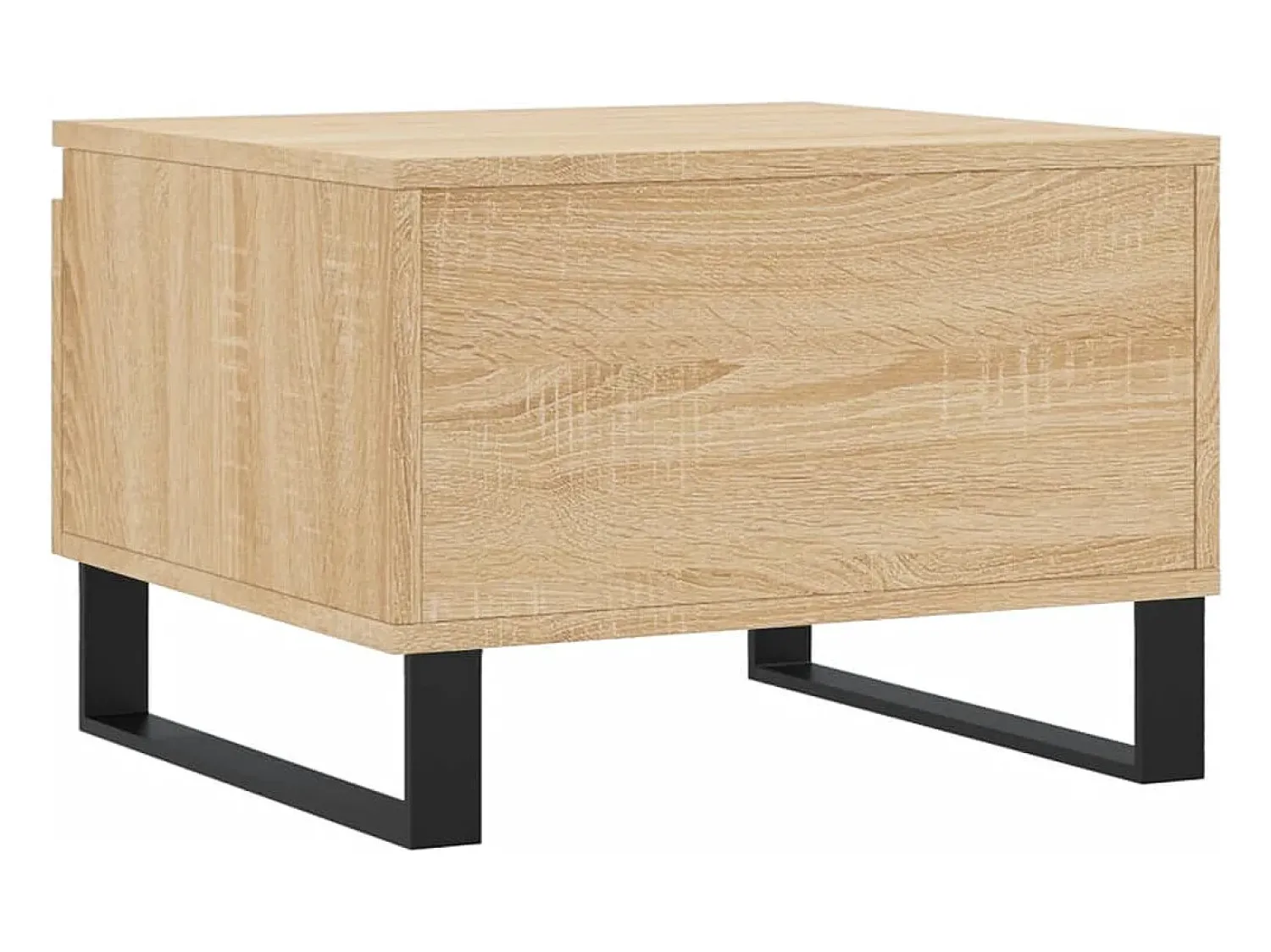 Mesa De Centro| Conjunto de 2 Mesas de Centro | Mesa de apoio | Mesa de café 50x46x35cm deriv. madeira carvalho sonoma Castanho