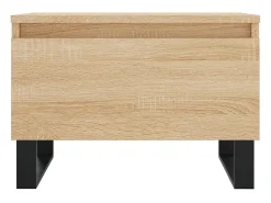 Mesa De Centro| Conjunto de 2 Mesas de Centro | Mesa de apoio | Mesa de café 50x46x35cm deriv. madeira carvalho sonoma Castanho