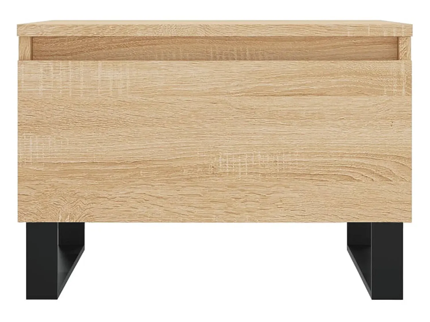 Mesa De Centro| Conjunto de 2 Mesas de Centro | Mesa de apoio | Mesa de café 50x46x35cm deriv. madeira carvalho sonoma Castanho