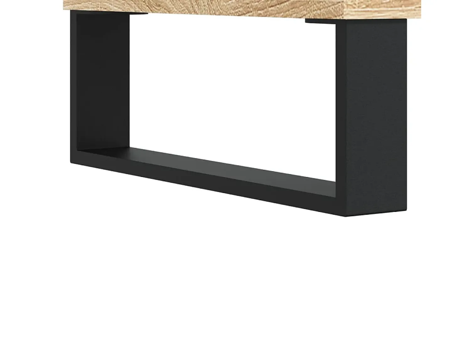 Mesa De Centro| Conjunto de 2 Mesas de Centro | Mesa de apoio | Mesa de café 50x46x35cm deriv. madeira carvalho sonoma Castanho