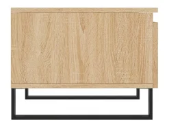 Mesa De Centro| Conjunto de 2 Mesas de Centro | Mesa de apoio | Mesa de café 50x46x35cm deriv. madeira carvalho sonoma Castanho
