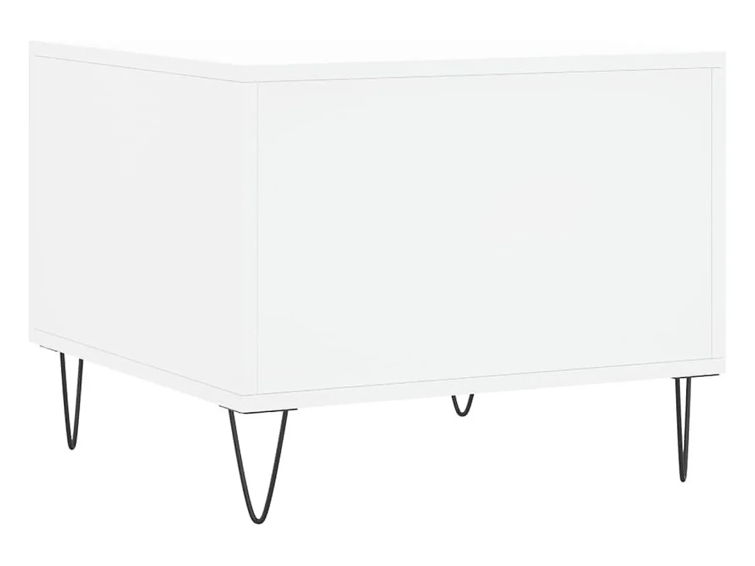 Conjunto de 2 Mesas de Centro | Mesa de apoio | Mesa de café 50x50x40 cm madeira processada^ Mesa De Centro