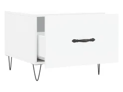 Conjunto de 2 Mesas de Centro | Mesa de apoio | Mesa de café 50x50x40 cm madeira processada^ Mesa De Centro