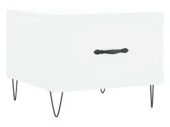 Conjunto de 2 Mesas de Centro | Mesa de apoio | Mesa de café 50x50x40 cm madeira processada^ Mesa De Centro