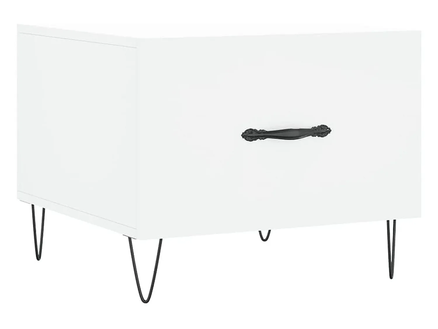 Conjunto de 2 Mesas de Centro | Mesa de apoio | Mesa de café 50x50x40 cm madeira processada^ Mesa De Centro