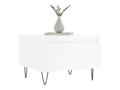 Conjunto de 2 Mesas de Centro | Mesa de apoio | Mesa de café 50x46x35cm deriv. madeira brilhante^ Mesa De Centro