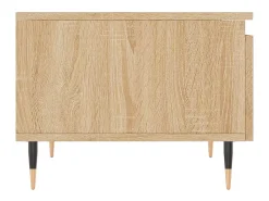 Mesa De Centro| Conjunto de 2 Mesas de Centro | Mesa de apoio | Mesa de café 50x46x35cm deriv. madeira carvalho sonoma Castanho