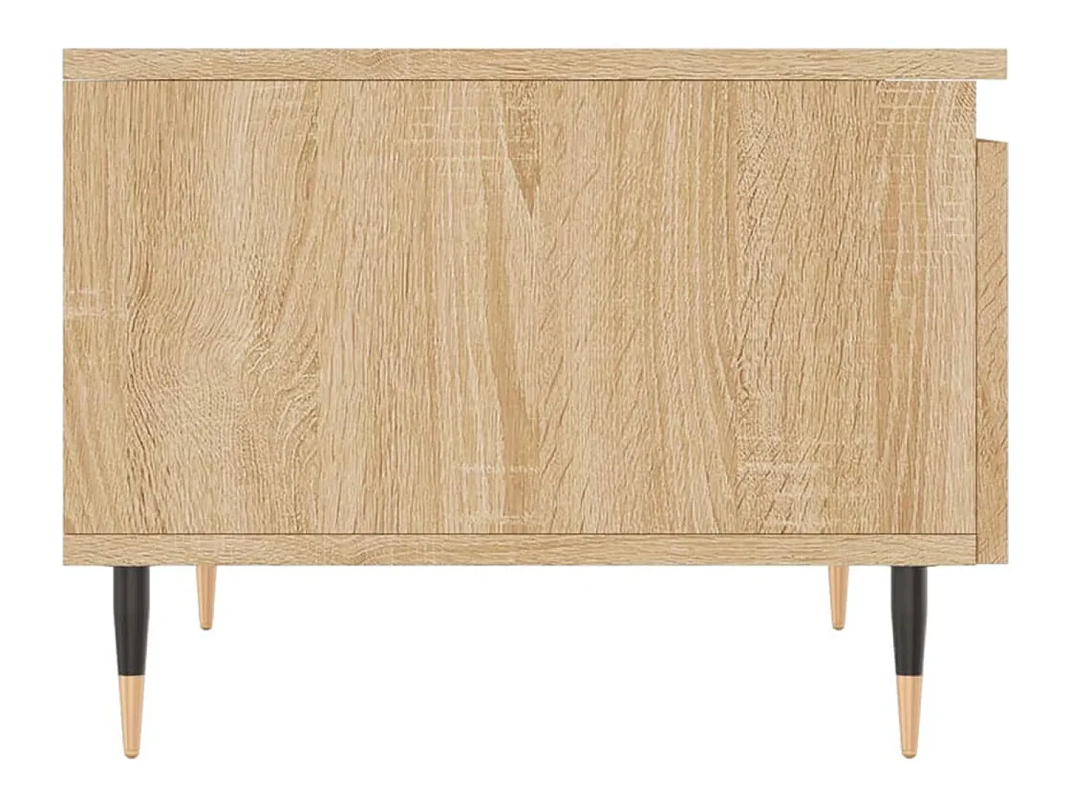 Mesa De Centro| Conjunto de 2 Mesas de Centro | Mesa de apoio | Mesa de café 50x46x35cm deriv. madeira carvalho sonoma Castanho