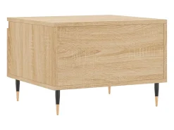 Mesa De Centro| Conjunto de 2 Mesas de Centro | Mesa de apoio | Mesa de café 50x46x35cm deriv. madeira carvalho sonoma Castanho