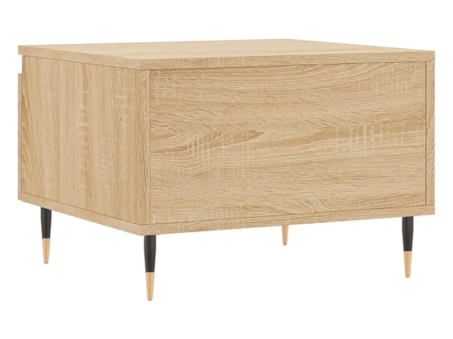 Mesa De Centro| Conjunto de 2 Mesas de Centro | Mesa de apoio | Mesa de café 50x46x35cm deriv. madeira carvalho sonoma Castanho