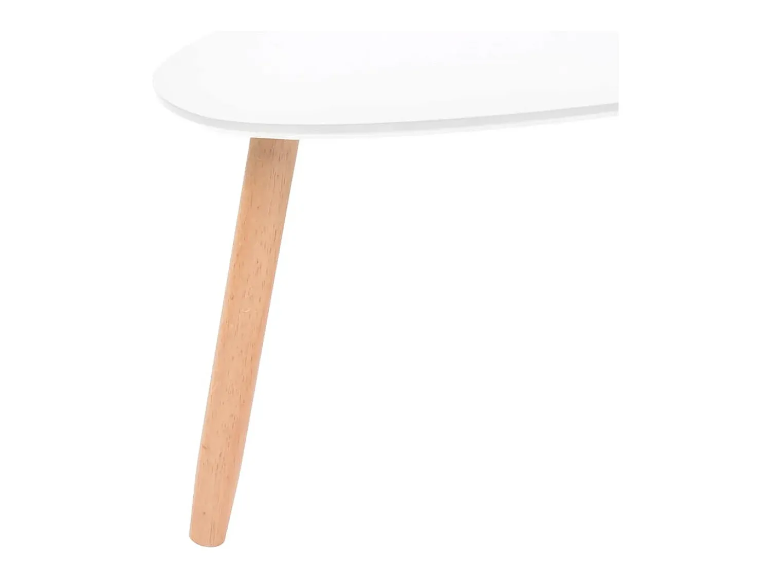 Mesa De Centro* Conjunto de 2 Mesas de Centro | Mesa de apoio pinho maciço Branco