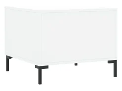 Mesa De Centro* Conjunto de 2 Mesas de Centro | Mesa de apoio | Mesa de café 50x50x40 cm madeira processada Branco