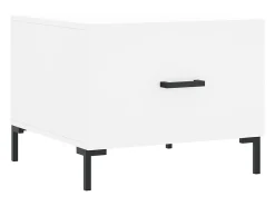 Mesa De Centro* Conjunto de 2 Mesas de Centro | Mesa de apoio | Mesa de café 50x50x40 cm madeira processada Branco