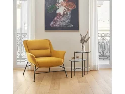 Clearance Teulat Conjunto de 2 mesas de sala pretas 60x40 cm Preto