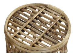 DKD Home decor Conjunto de 3 mesas em vime natural - Elegância e versatilidade para o seu interior^ Mesa De Centro
