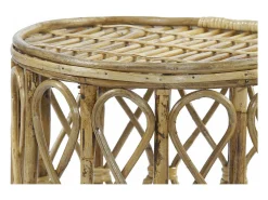 DKD Home decor Conjunto de 3 mesas em vime natural - Elegância e versatilidade para o seu interior^ Mesa De Centro