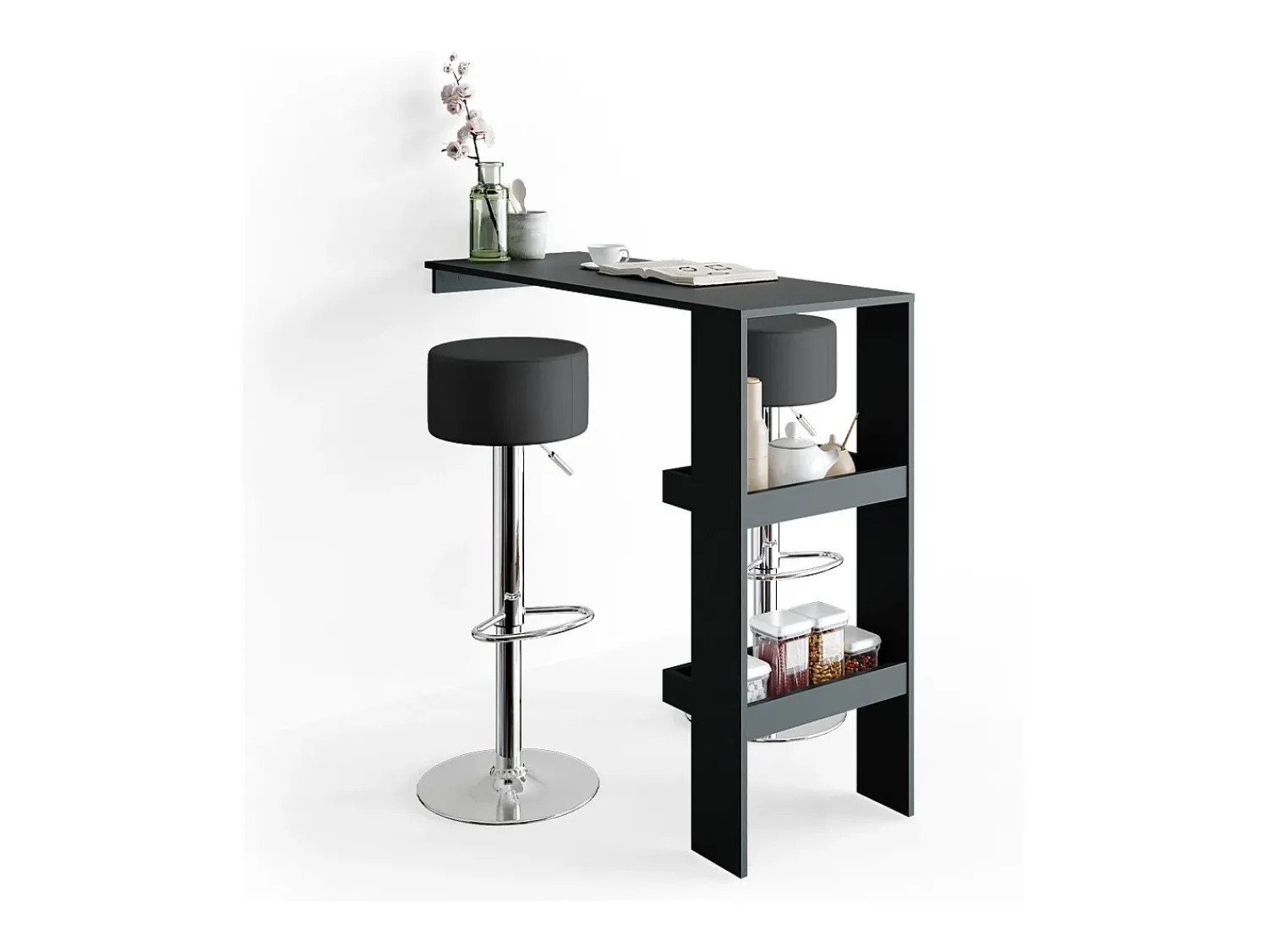 Vicco Conjunto de 2 peças de banco de bar 33x33x92^ Banco