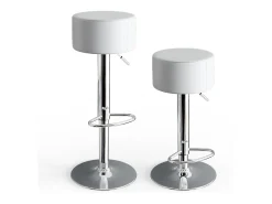 Banco*Vicco Conjunto de 2 peças de banco de bar 33x33x92 Branco