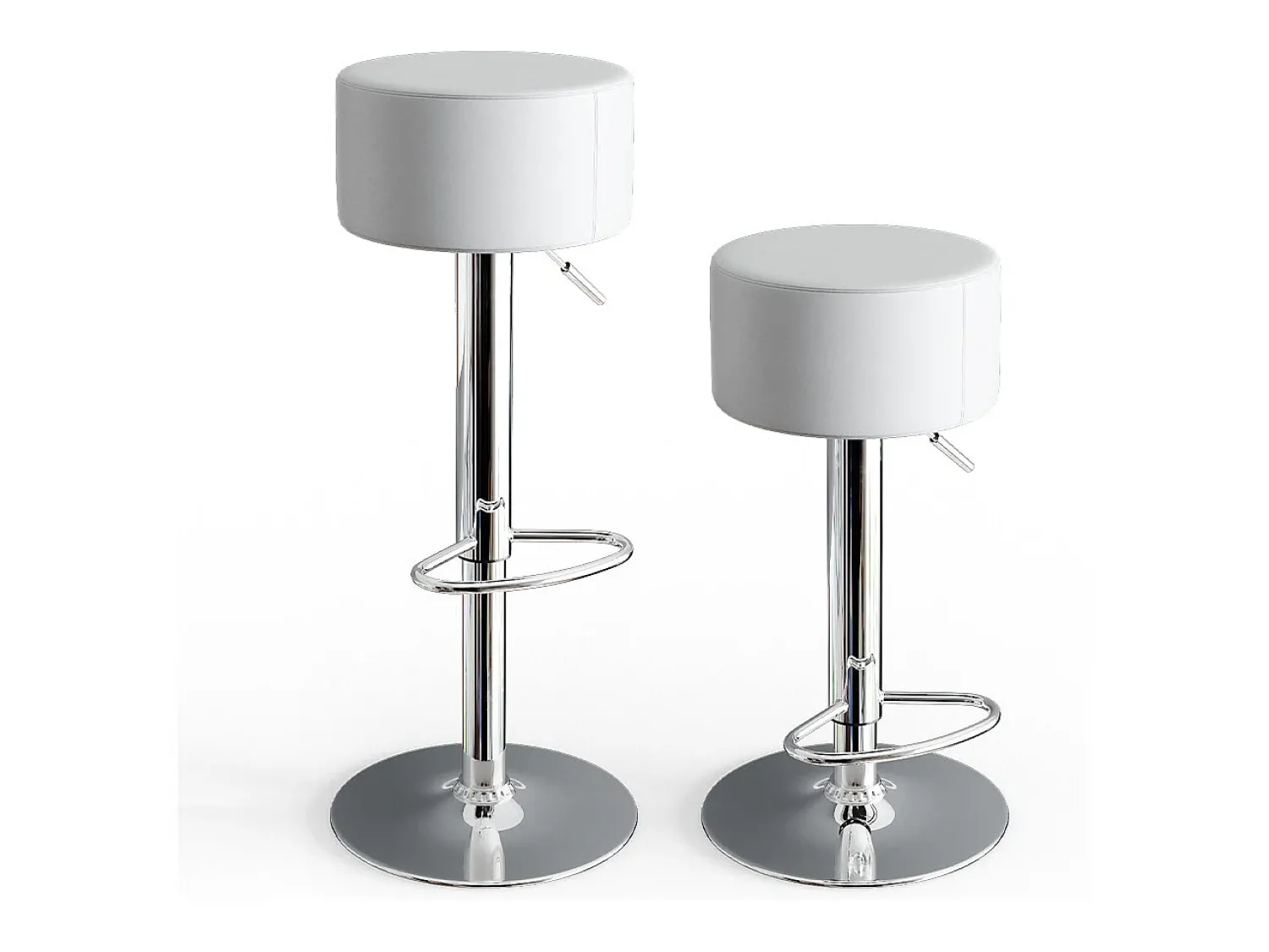 Banco*Vicco Conjunto de 2 peças de banco de bar 33x33x92 Branco