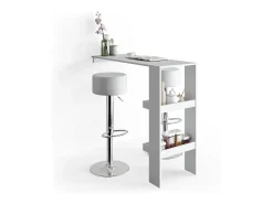 Banco*Vicco Conjunto de 2 peças de banco de bar 33x33x92 Branco