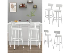 Clearance Vicco Conjunto de 2 peças de banco de bar 34x55x102 caracas Branco