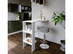 Discount Vicco Conjunto de 2 peças de banco de bar cinza 33x33x92 Cinzento