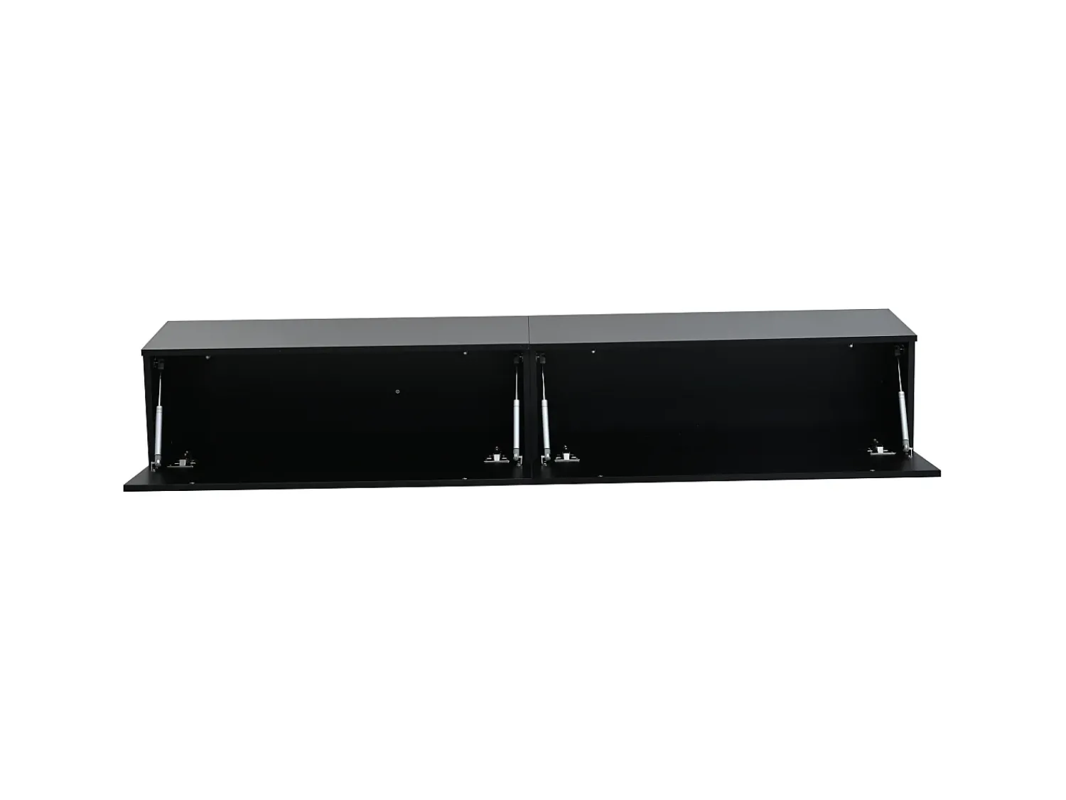 Móvel De Tv*Hauss Spole Conjunto de 3 peças para parede de TV - Suporte para TV + Vitrine + Prateleira - Preto