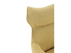 New Conjunto de 2 poltronas de veludo com pernas de metal 60x65 h90 cm Amarelo