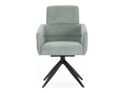 Poltrona| Conjunto de 2 poltronas de veludo com pernas de metal 57x65 h92 cm Verde