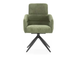 Poltrona* Conjunto de 2 poltronas de veludo com pernas de metal 57x65 h92 cm Verde