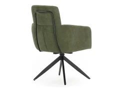 Poltrona* Conjunto de 2 poltronas de veludo com pernas de metal 57x65 h92 cm Verde