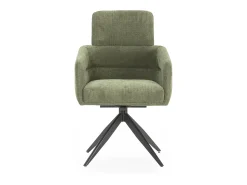 Poltrona* Conjunto de 2 poltronas de veludo com pernas de metal 57x65 h92 cm Verde