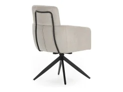 Poltrona| Conjunto de 2 poltronas de veludo com pernas de metal 57x65 h92 cm Cinzento