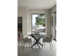 Conjunto de 2 poltronas de veludo com pernas de metal 60x65 h90 cm^ Poltrona