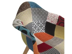 Poltrona| Conjunto de 2 poltronas VICTORIA patchwork Multicor