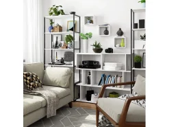 Akord Conjunto de 3 Prateleiras Suspensas 25x25cm Brancas - Montagem Fácil^ Prateleira